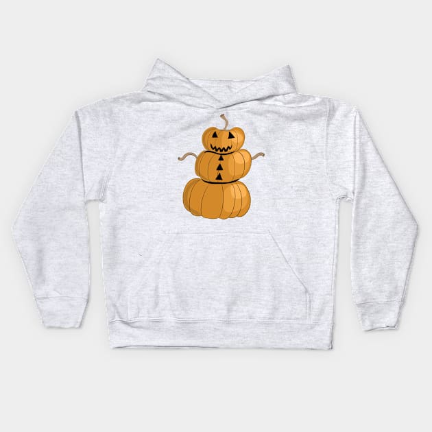 Pumpkin Man Kids Hoodie by Alissa Carin